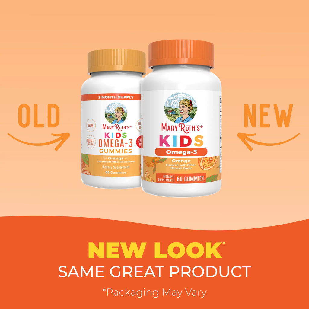 Maryruth'S Kids Vegan Omega 3 Gummies - No Fish Taste - 2 Month Supply - Omega 3 with Vitamin C - Flaxseed Oil - Immune Support - Sugar Free