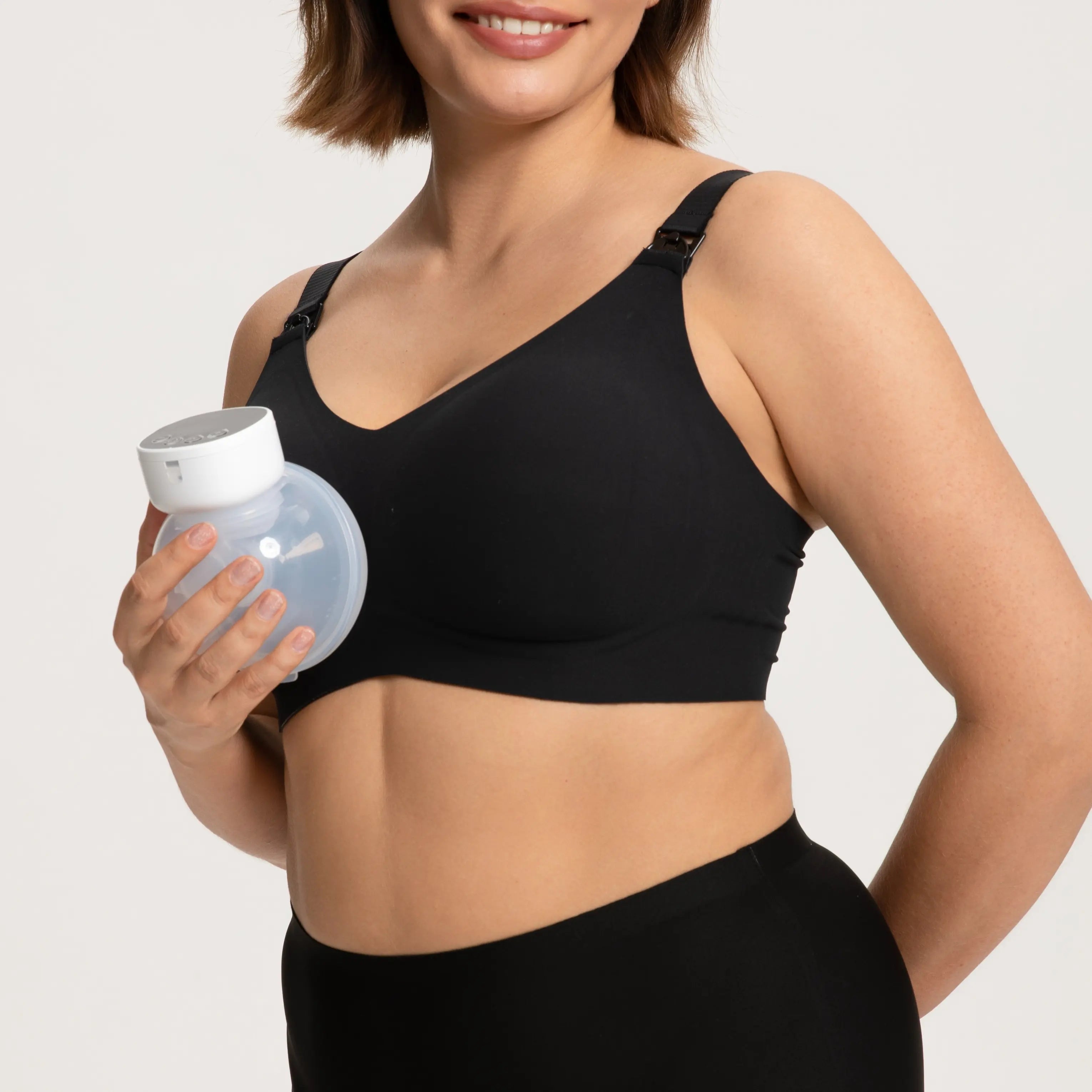 HSIA Women'S Softcontour Wireless Pregnancy Maternity Bra One Hand Nursing Bra- Jelly Support, Breathable, Moisture-Wicking, Full Coverage, Comfort Fit, Adjustable, Seamless, Smooth Underwear Womenswear Postpartum Essentials Pregnancy Stuff