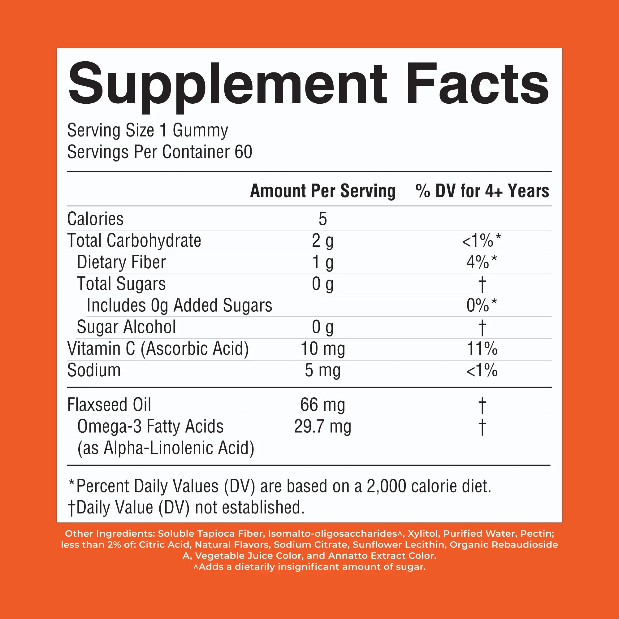 Maryruth'S Kids Vegan Omega 3 Gummies - No Fish Taste - 2 Month Supply - Omega 3 with Vitamin C - Flaxseed Oil - Immune Support - Sugar Free