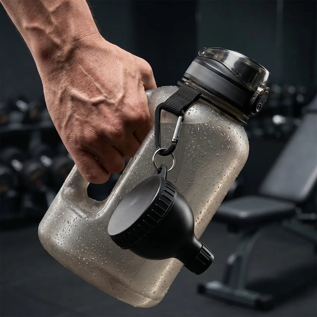 Buy 1 Get 1 Free | Protein Powder Funnel-Mini with Sliding Scoop and Container — High-Quality Funnel for Pre-Workout Creatine Powder, Coffee/Milk/Smoothie/Chocolate Powder, Bpa-Free Plastic Kitchen Utensil, Perfect Gift for Valentine’S Day, Father’S Day,