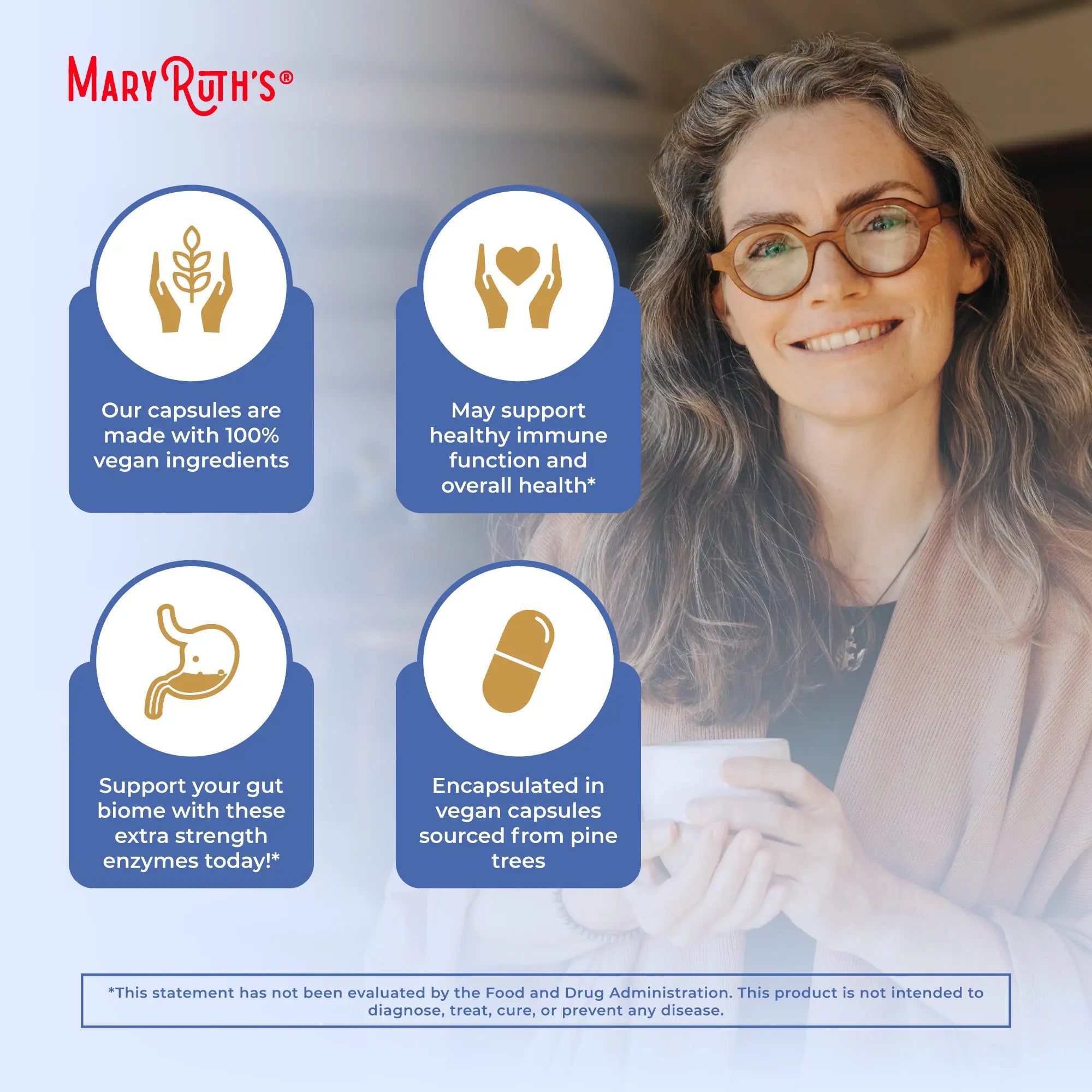 Maryruth'S Ultra Digestive Enzymes Capsules - Gut Health - Digestion & Immune Support with Amylase - Lipase & Lactase - Vegan - 60 Servings