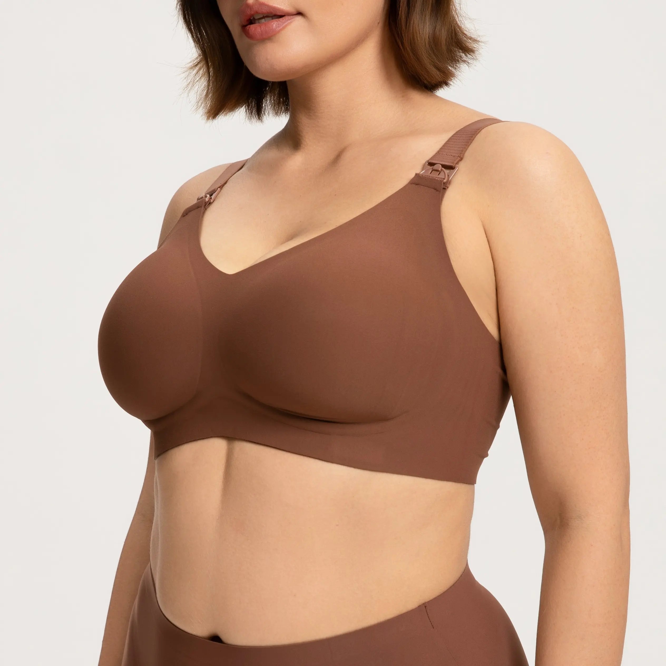HSIA Women'S Softcontour Wireless Pregnancy Maternity Bra One Hand Nursing Bra- Jelly Support, Breathable, Moisture-Wicking, Full Coverage, Comfort Fit, Adjustable, Seamless, Smooth Underwear Womenswear Postpartum Essentials Pregnancy Stuff