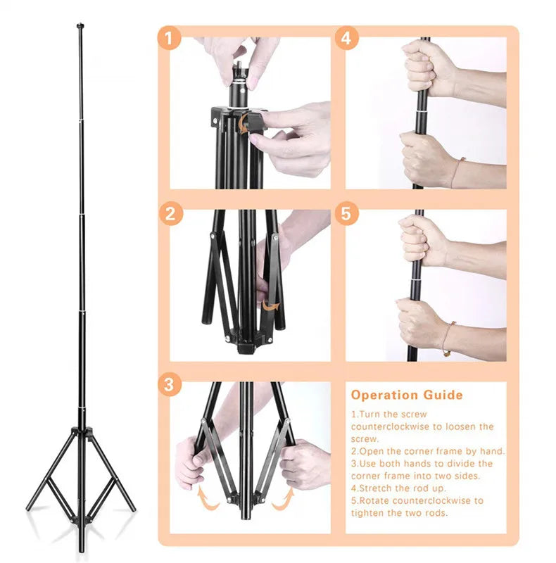 LED Ring Light with Tripod Stand – 26/33cm Dimmable Selfie & YouTube Light