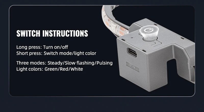 LED Strip For DJI Neo 2 Colorful Night Flight Indicator Rechargeable Luminous Lamp Belt Lightweight Flash Light Drone Accessory