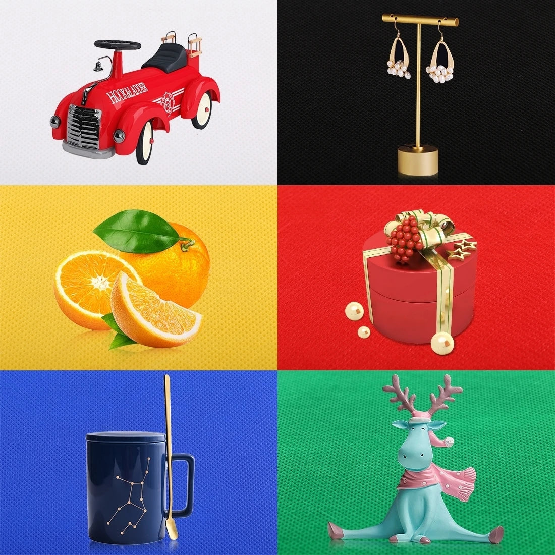 Mini Photo Studio Light Box Kit – 23cm Ring LED with 6 Backdrop Colors