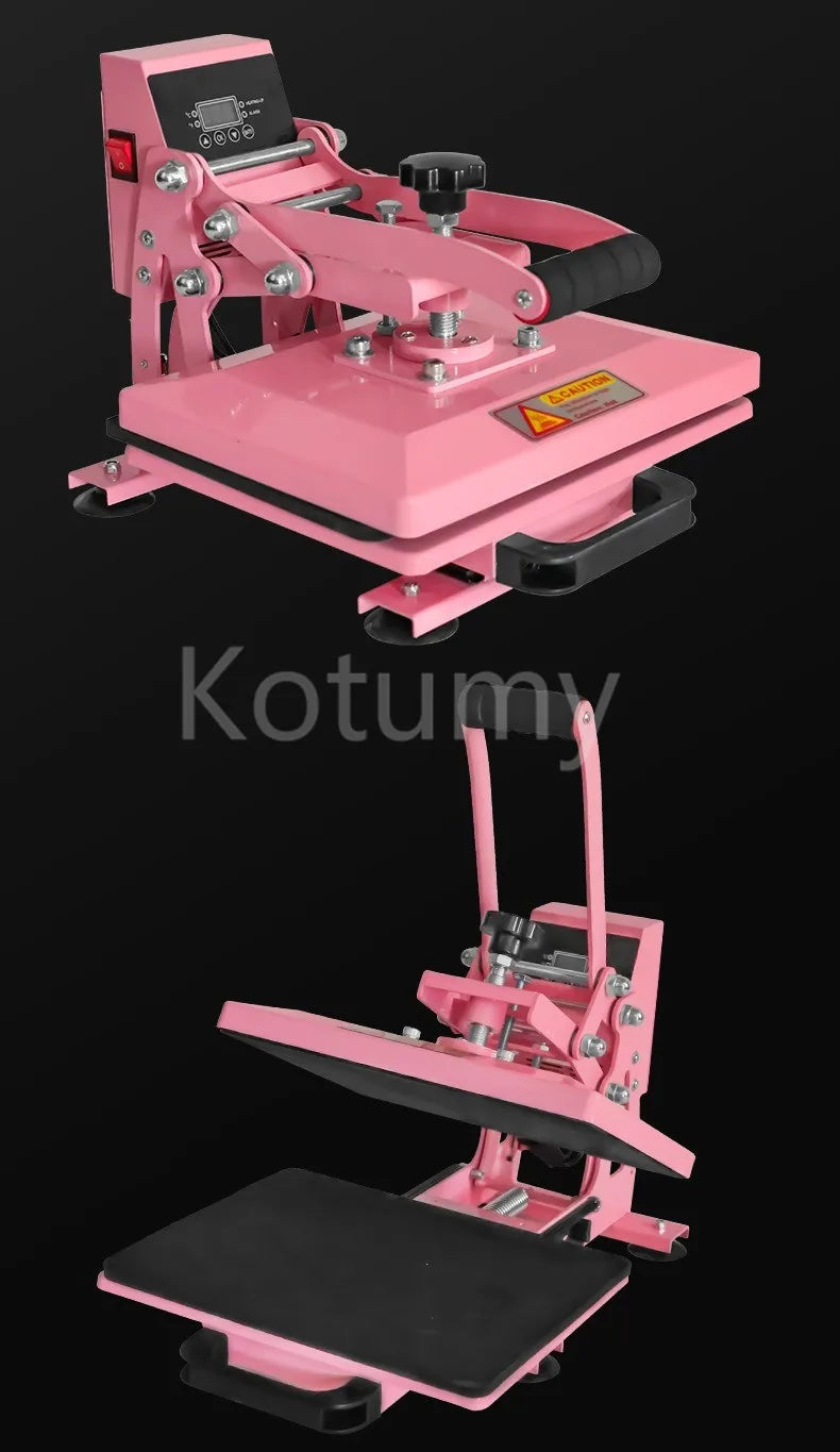 23x30" Industrial Digital Heat Press Machine — T-Shirt Transfer Pink/White