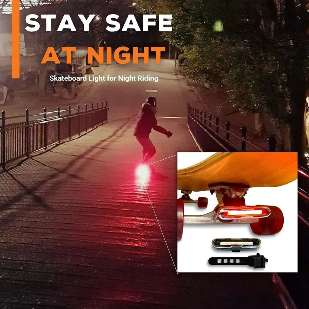 LED Skateboard & Longboard Lights – Waterproof Safety Lights for Bikes & Scooters