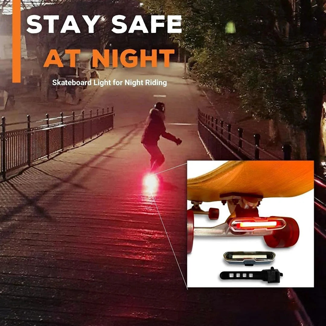 LED Skateboard & Longboard Lights – Waterproof Safety Lights for Bikes & Scooters