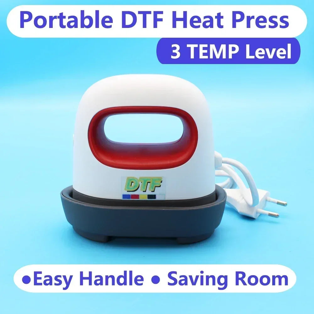 DTF Ink Heater — Direct to Film Mini Heater & Iron Kit for T-Shirt Printing