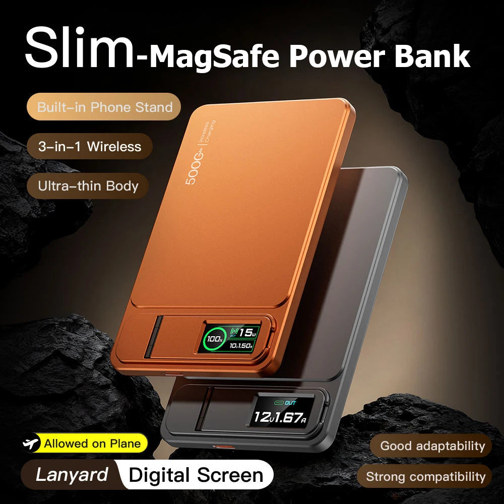 10000mAh Magnetic Wireless Power Bank — MagSafe Compatible