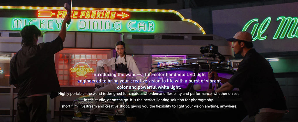 30W RGB LED Video Light Stick – 2700K-7500K with App Control for Photography