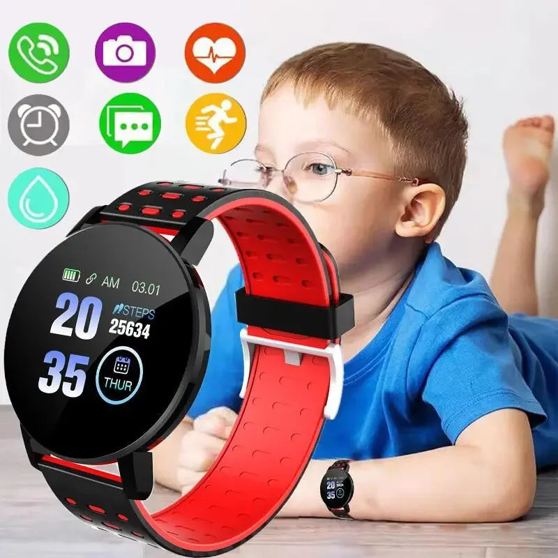 Smart Watch LED Digital Fitness Tracker — Heart Rate Monitor 1.44" Touch Screen