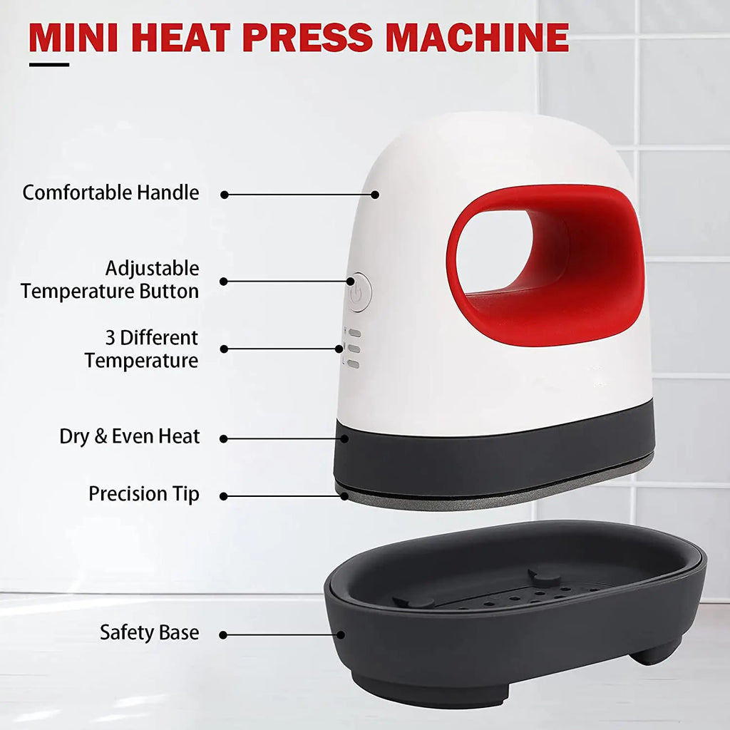 Mini Portable Heat Press Machine — Handheld Sublimation for T-Shirts