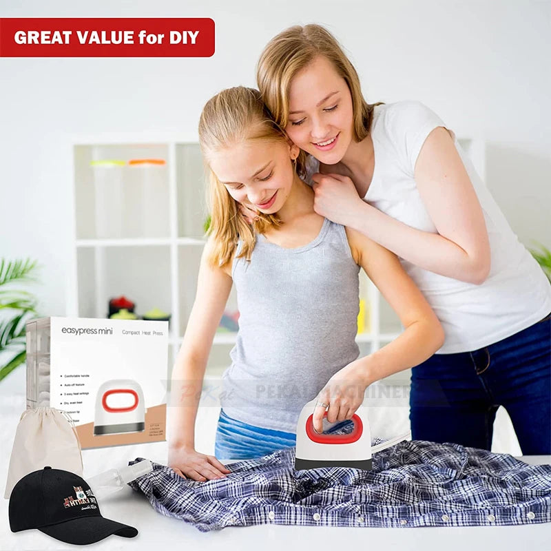 Mini Portable Heat Press Machine — Handheld Sublimation for T-Shirts