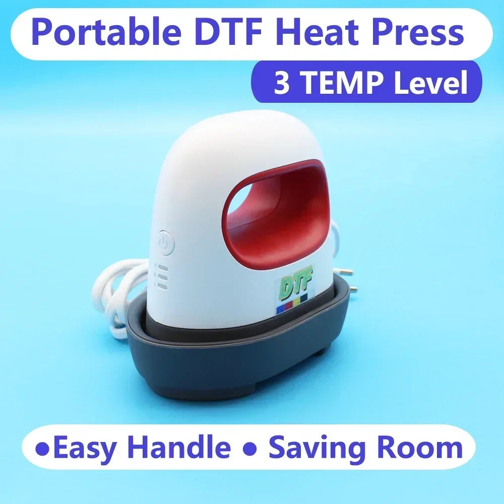 DTF Ink Heater — Direct to Film Mini Heater & Iron Kit for T-Shirt Printing