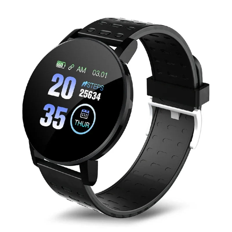 Smart Watch LED Digital Fitness Tracker — Heart Rate Monitor 1.44" Touch Screen