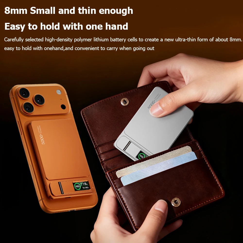 10000mAh Magnetic Wireless Power Bank — MagSafe Compatible