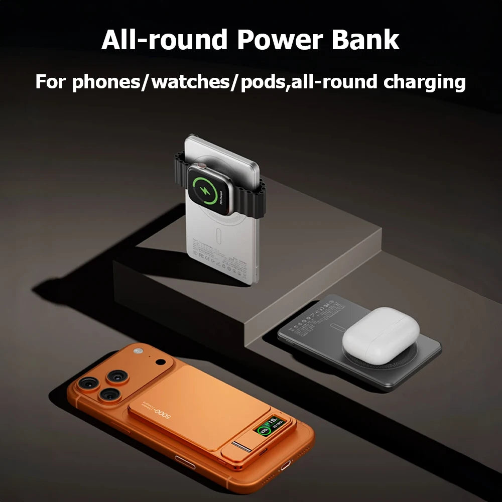 10000mAh Magnetic Wireless Power Bank — MagSafe Compatible