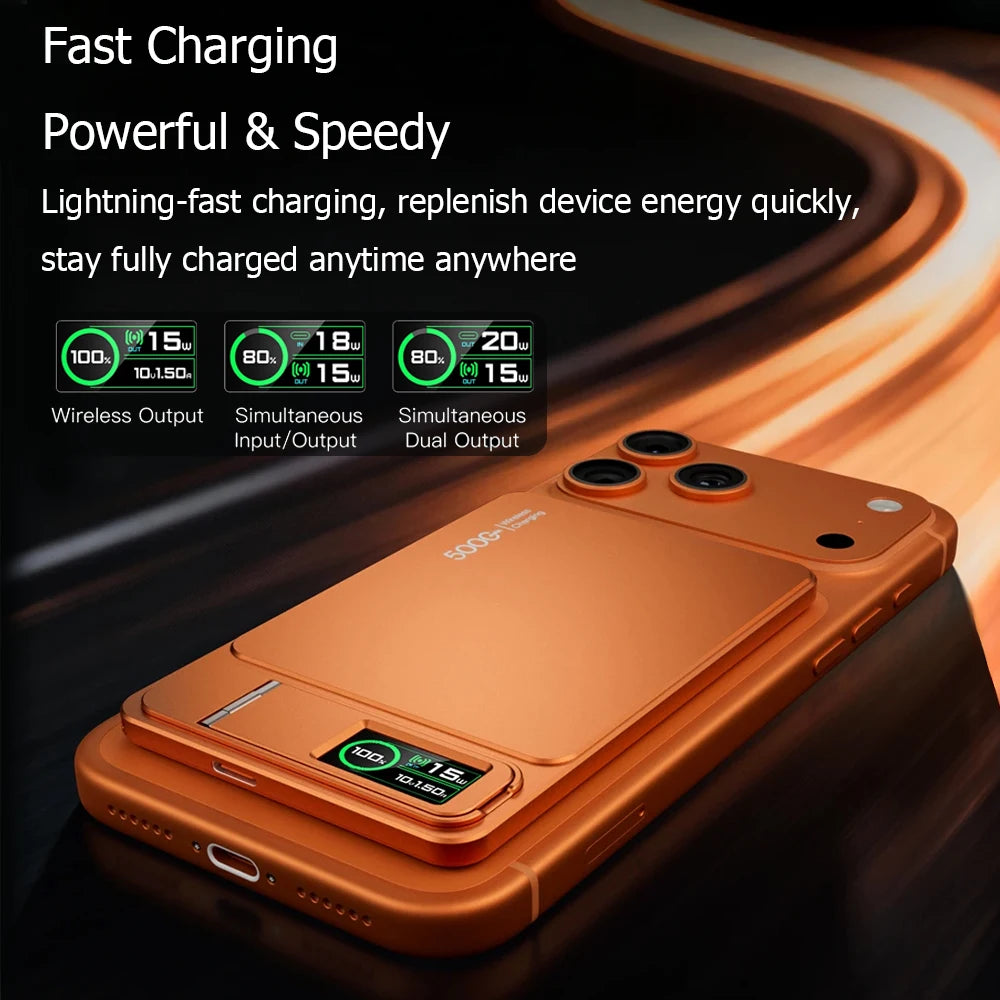 10000mAh Magnetic Wireless Power Bank — MagSafe Compatible