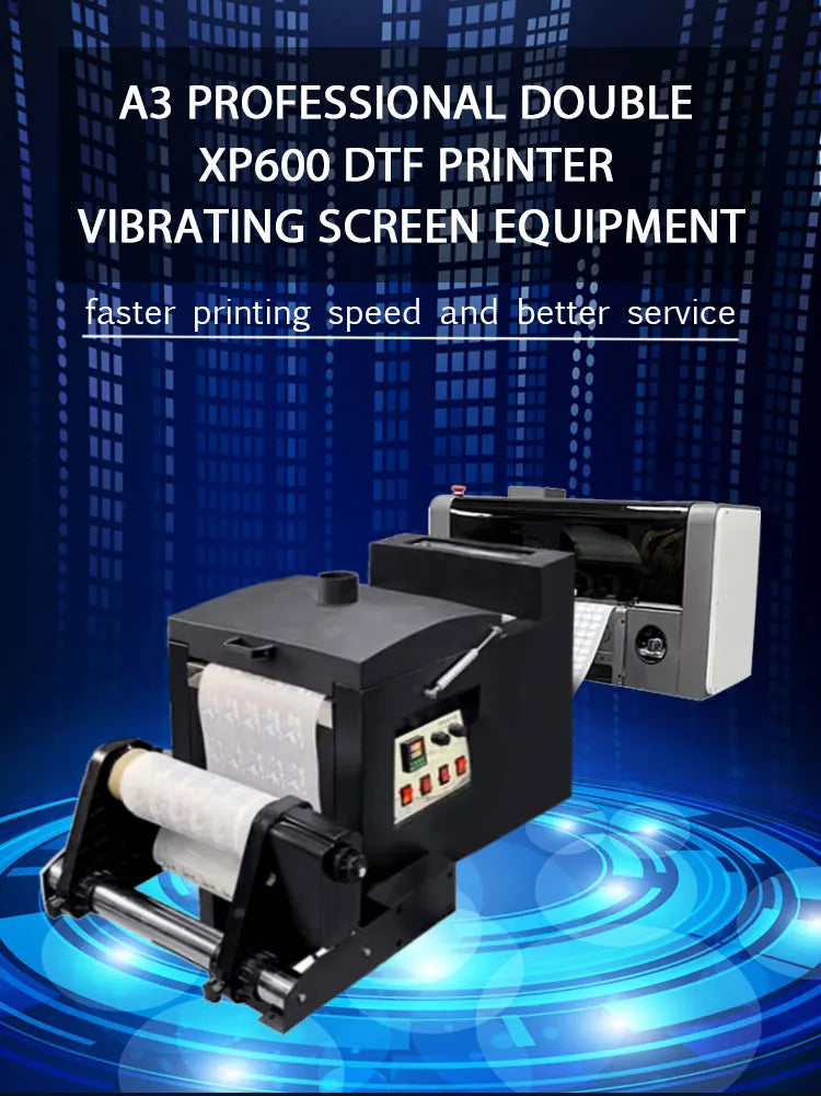 13-Inch DTF Printer — Dual XP600 Printhead A3 Transfer Film Machine