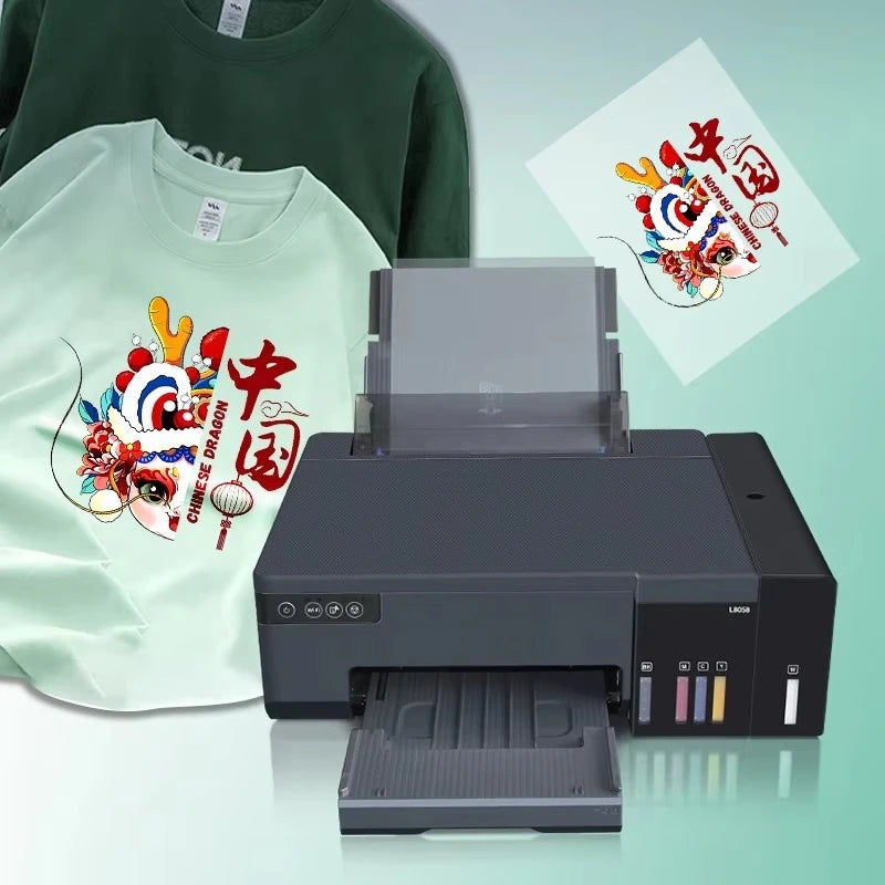 A4 DTF Transfer Printing Machine — EcoTank Inkjet for T-Shirts