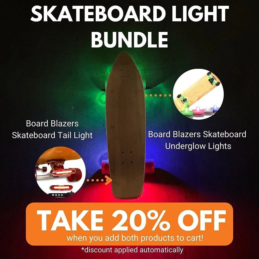 LED Skateboard & Longboard Lights – Waterproof Safety Lights for Bikes & Scooters
