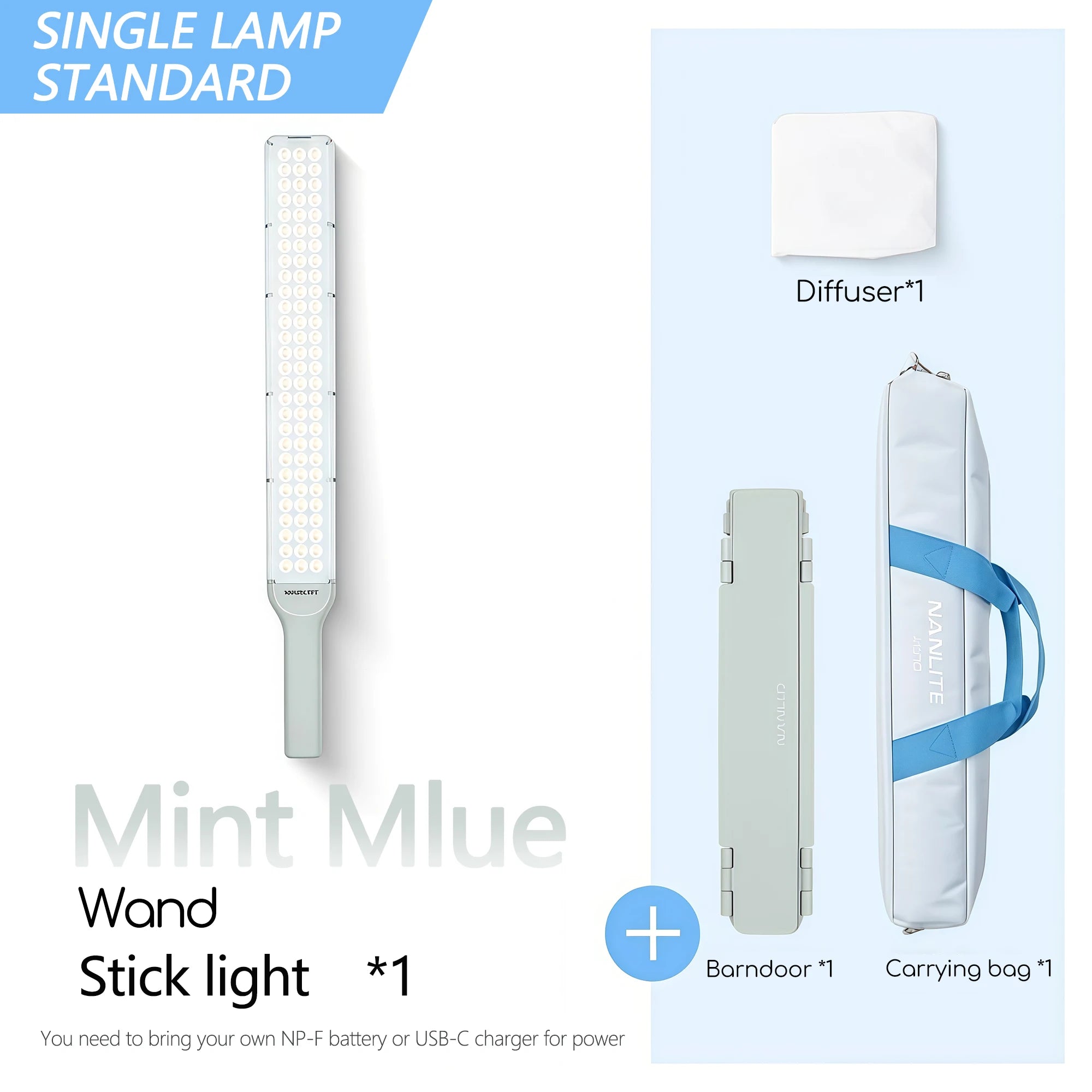 30W RGB LED Video Light Stick – 2700K-7500K with App Control for Photography