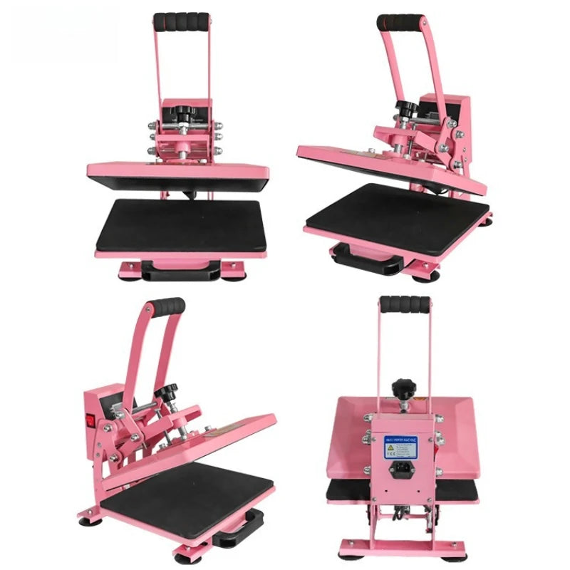 23x30" Industrial Digital Heat Press Machine — T-Shirt Transfer Pink/White