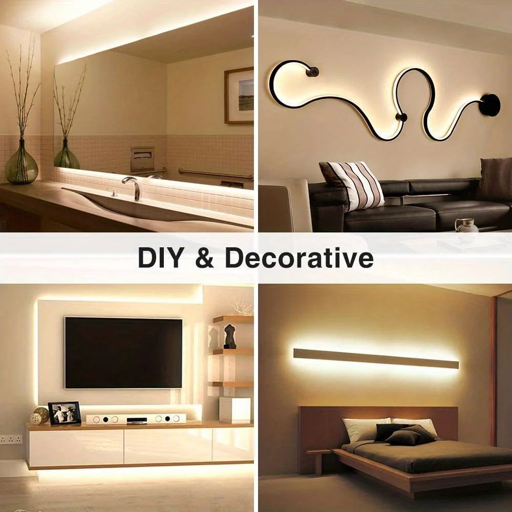 Neon LED Light Strip with Touch Sensor – Dimmable Waterproof Rope Light for Room Decor