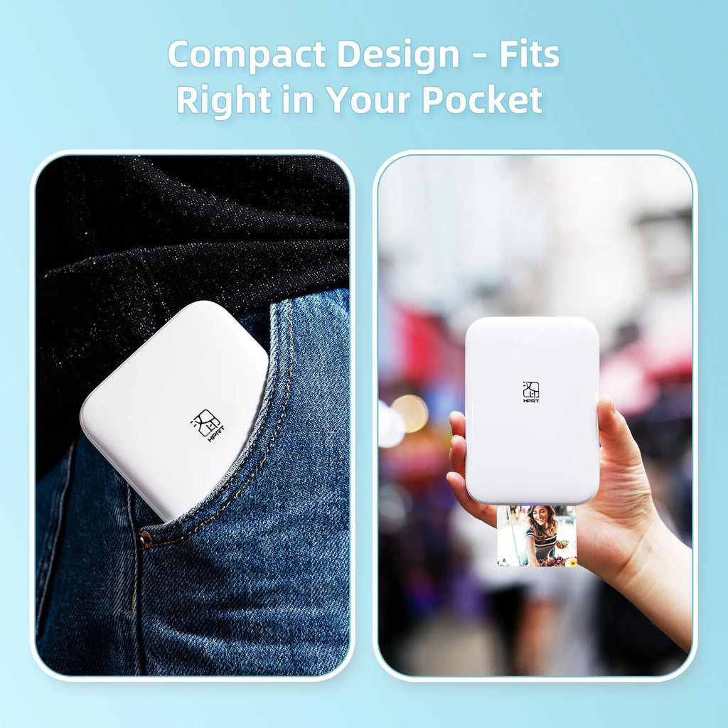 HPRT MT53 Pocket Photo Printer — Bluetooth Mini 2x3" HD Mobile Printer