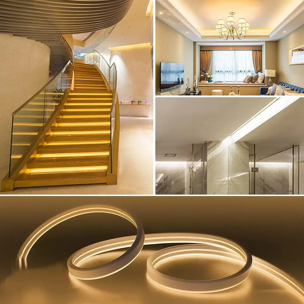 Neon LED Light Strip with Touch Sensor – Dimmable Waterproof Rope Light for Room Decor