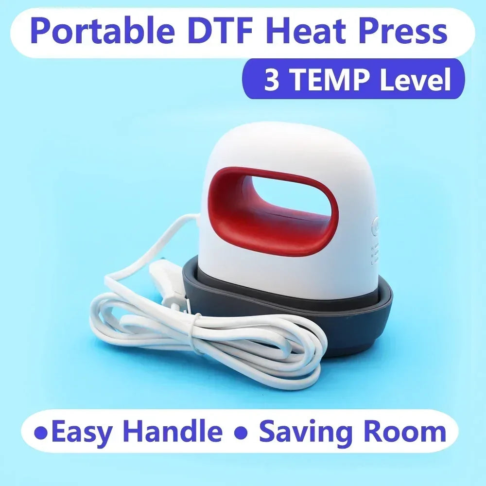 DTF Ink Heater — Direct to Film Mini Heater & Iron Kit for T-Shirt Printing