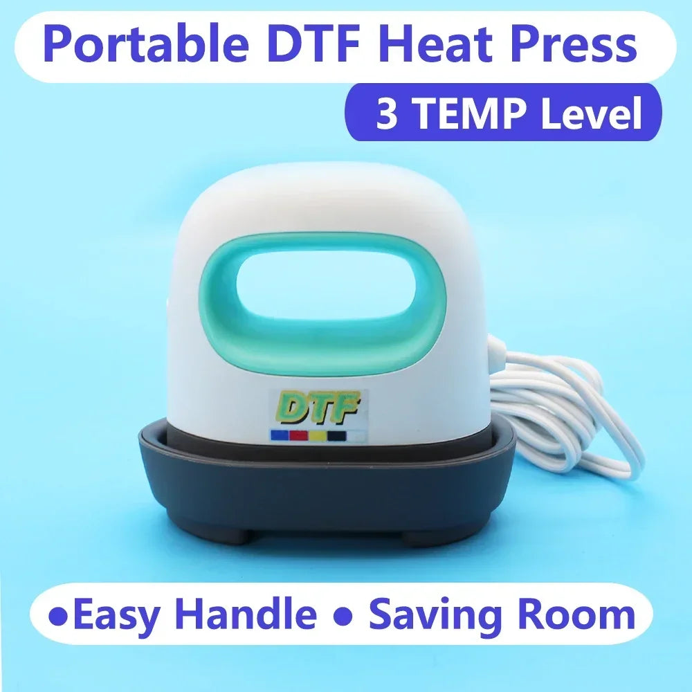 DTF Ink Heater — Direct to Film Mini Heater & Iron Kit for T-Shirt Printing