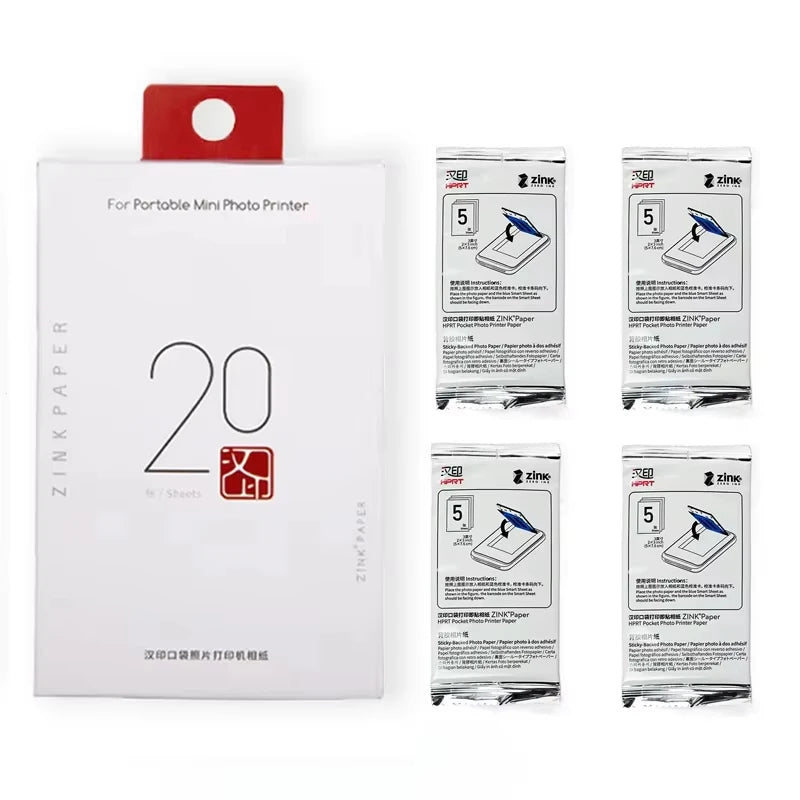 HPRT MT53 Pocket Photo Printer — Bluetooth Mini 2x3" HD Mobile Printer