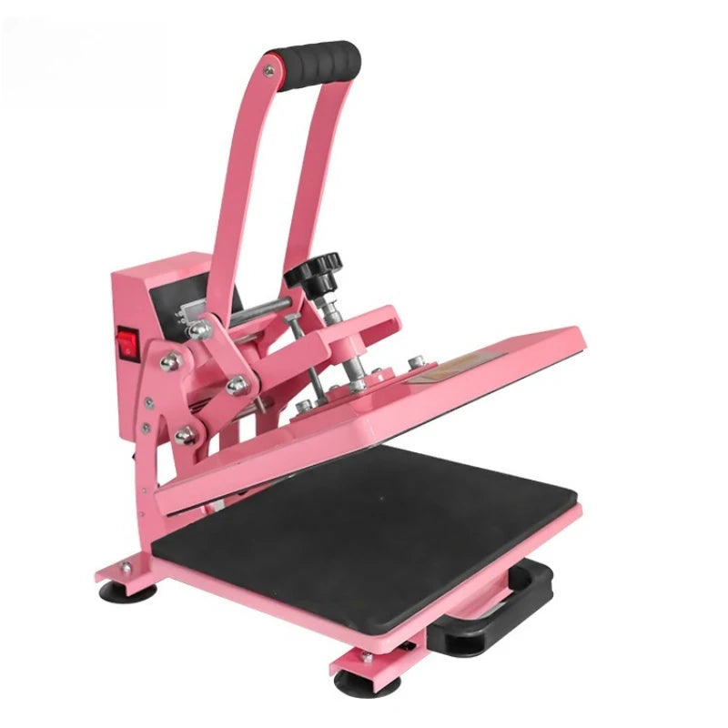 23x30" Industrial Digital Heat Press Machine — T-Shirt Transfer Pink/White