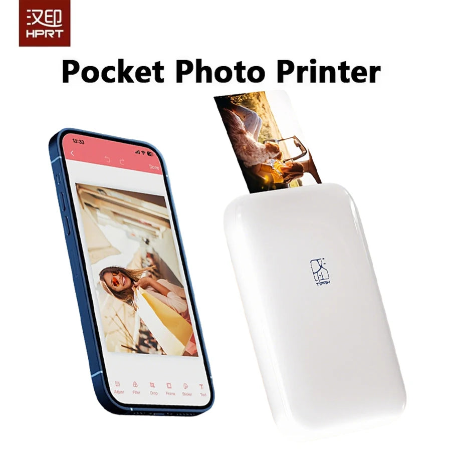 HPRT MT53 Pocket Photo Printer — Bluetooth Mini 2x3" HD Mobile Printer