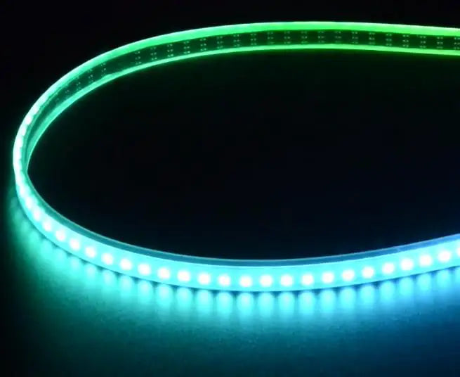 Mini Skinny Digital RGB LED Strip – 144 LED/m High Density 1m Black PCB