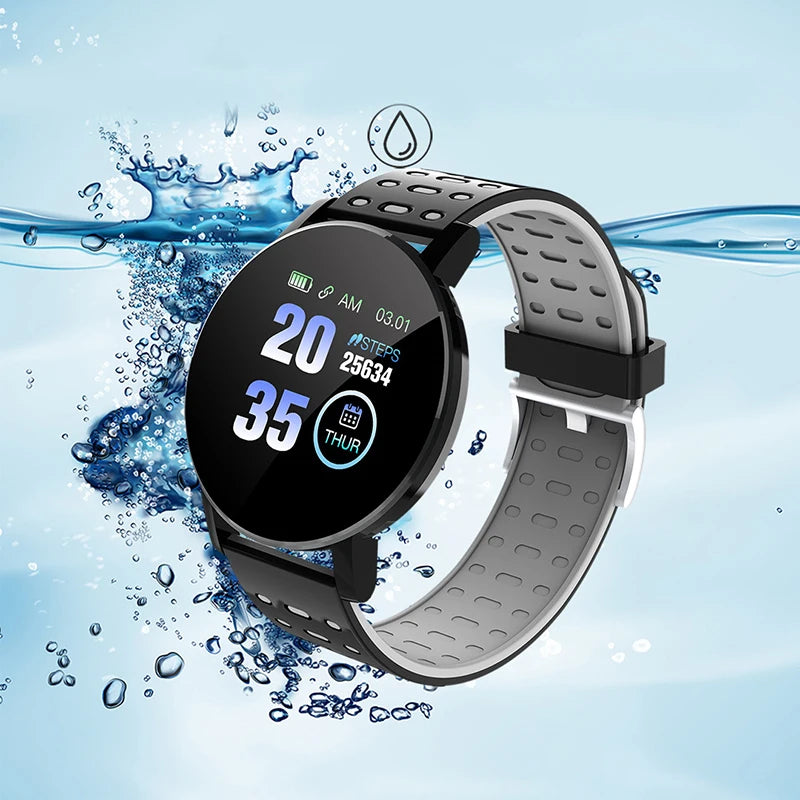 Smart Watch LED Digital Fitness Tracker — Heart Rate Monitor 1.44" Touch Screen