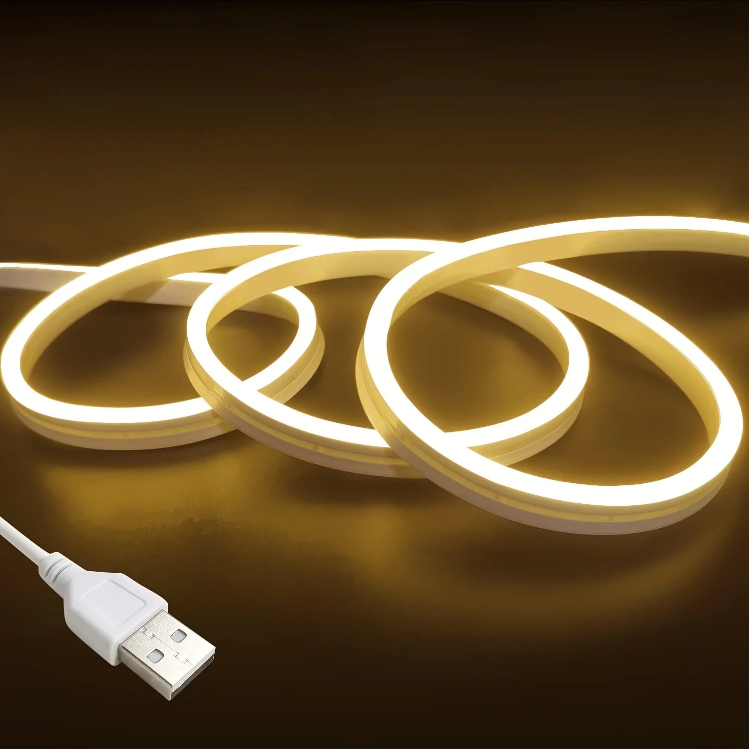 Neon LED Light Strip with Touch Sensor – Dimmable Waterproof Rope Light for Room Decor
