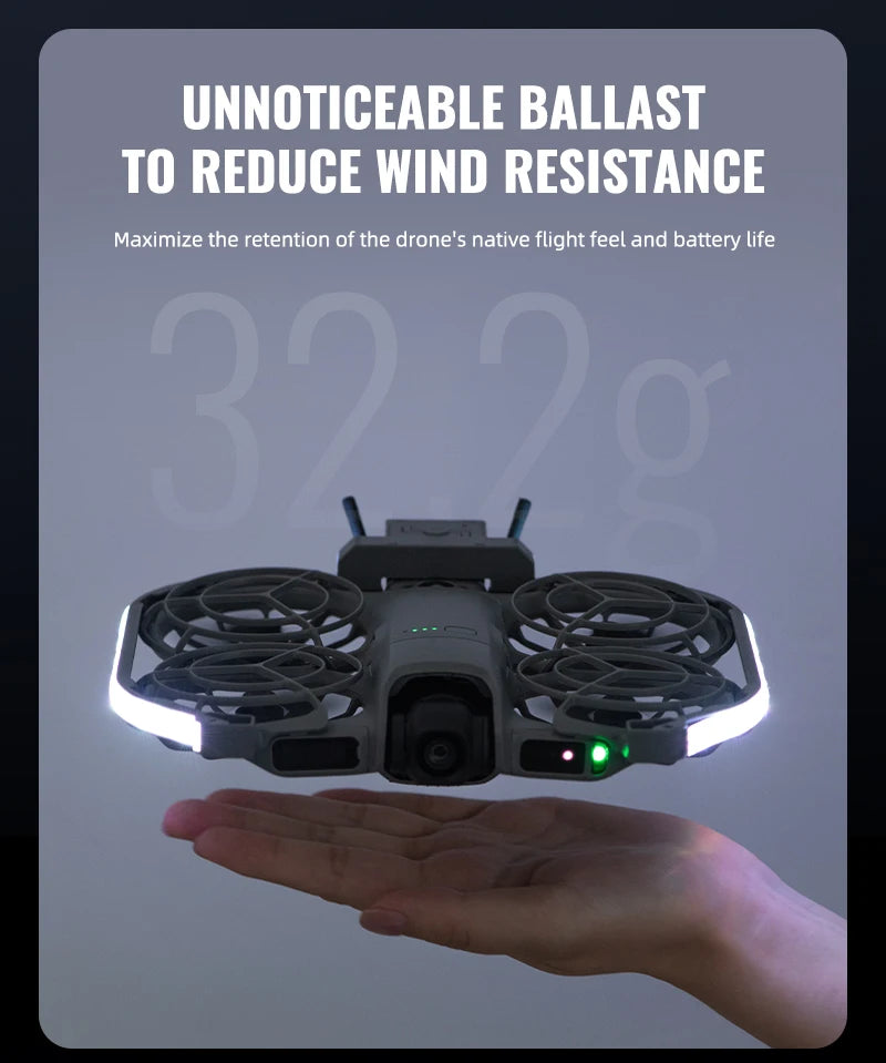 LED Strip For DJI Neo 2 Colorful Night Flight Indicator Rechargeable Luminous Lamp Belt Lightweight Flash Light Drone Accessory