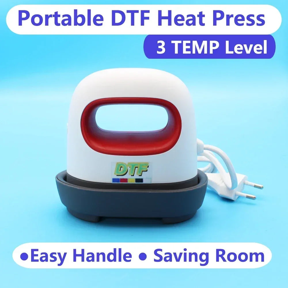 DTF Ink Heater — Direct to Film Mini Heater & Iron Kit for T-Shirt Printing