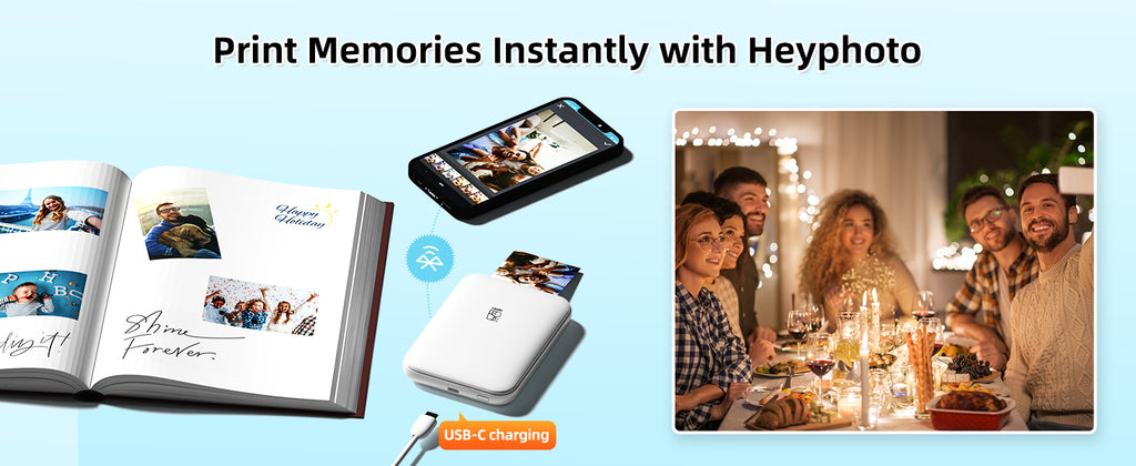 HPRT MT53 Pocket Photo Printer — Bluetooth Mini 2x3" HD Mobile Printer