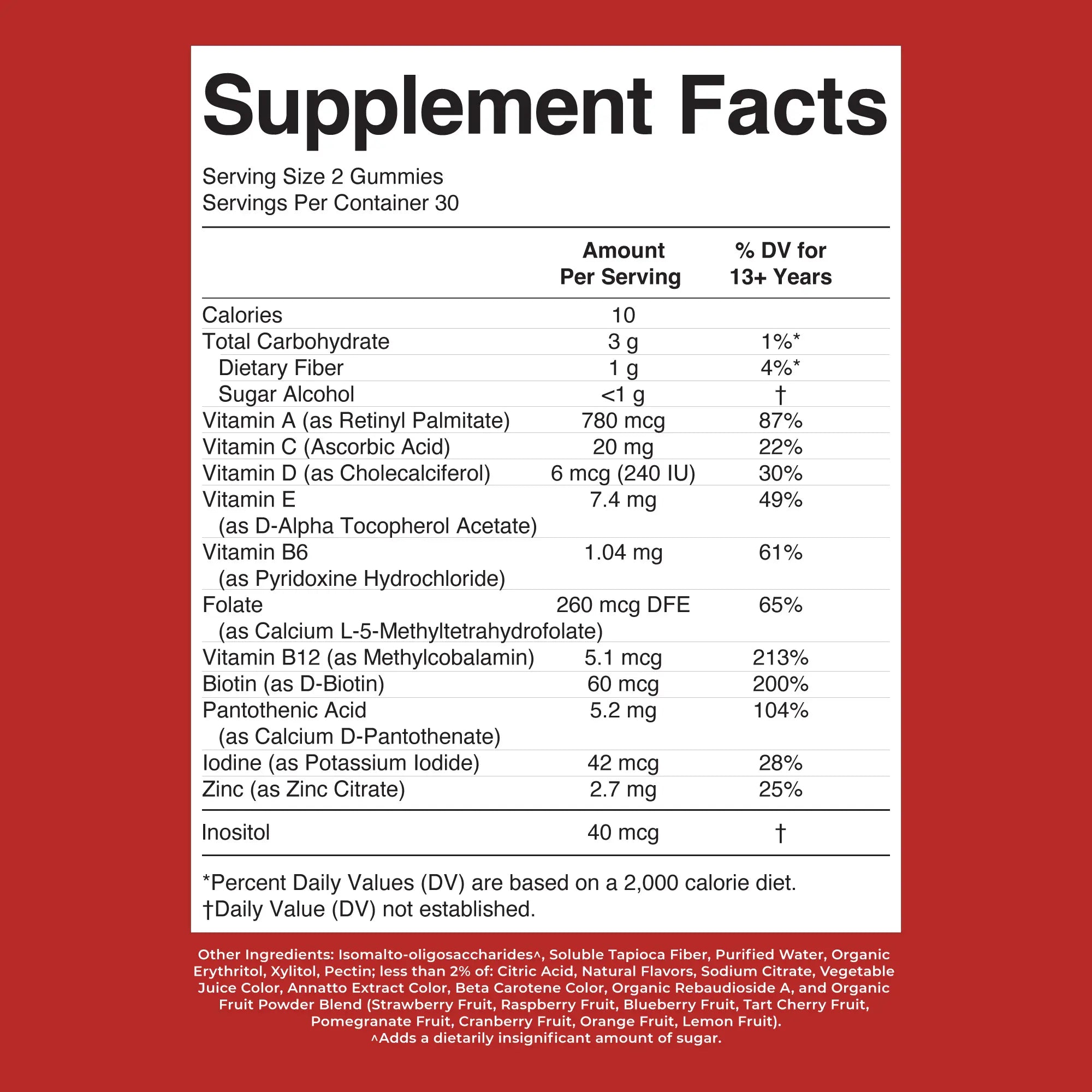 Maryruth'S Teen Multivitamin Gummies - Sugar Free - 1 Month Supply - Immunity - Bone Health - Vegan - Gluten Free