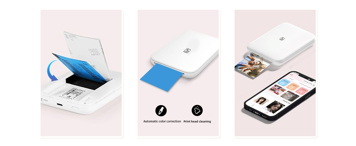 HPRT MT53 Pocket Photo Printer — Bluetooth Mini 2x3" HD Mobile Printer