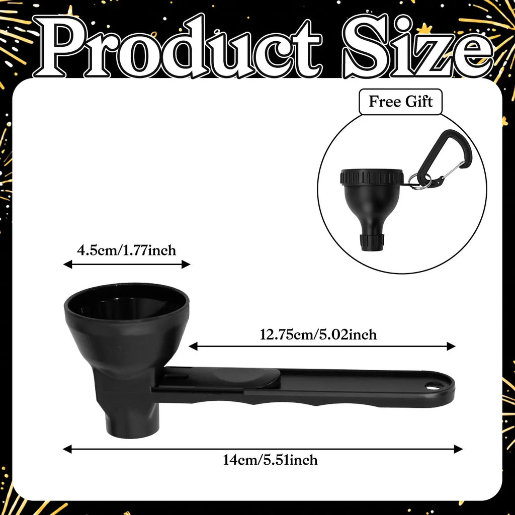 Buy 1 Get 1 Free | Protein Powder Funnel-Mini with Sliding Scoop and Container — High-Quality Funnel for Pre-Workout Creatine Powder, Coffee/Milk/Smoothie/Chocolate Powder, Bpa-Free Plastic Kitchen Utensil, Perfect Gift for Valentine’S Day, Father’S Day,